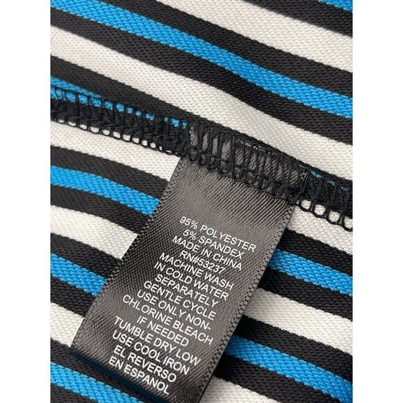 Mlle Gabrielle Striped Stretch Shirt Dress Size S - Picture 10 of 10